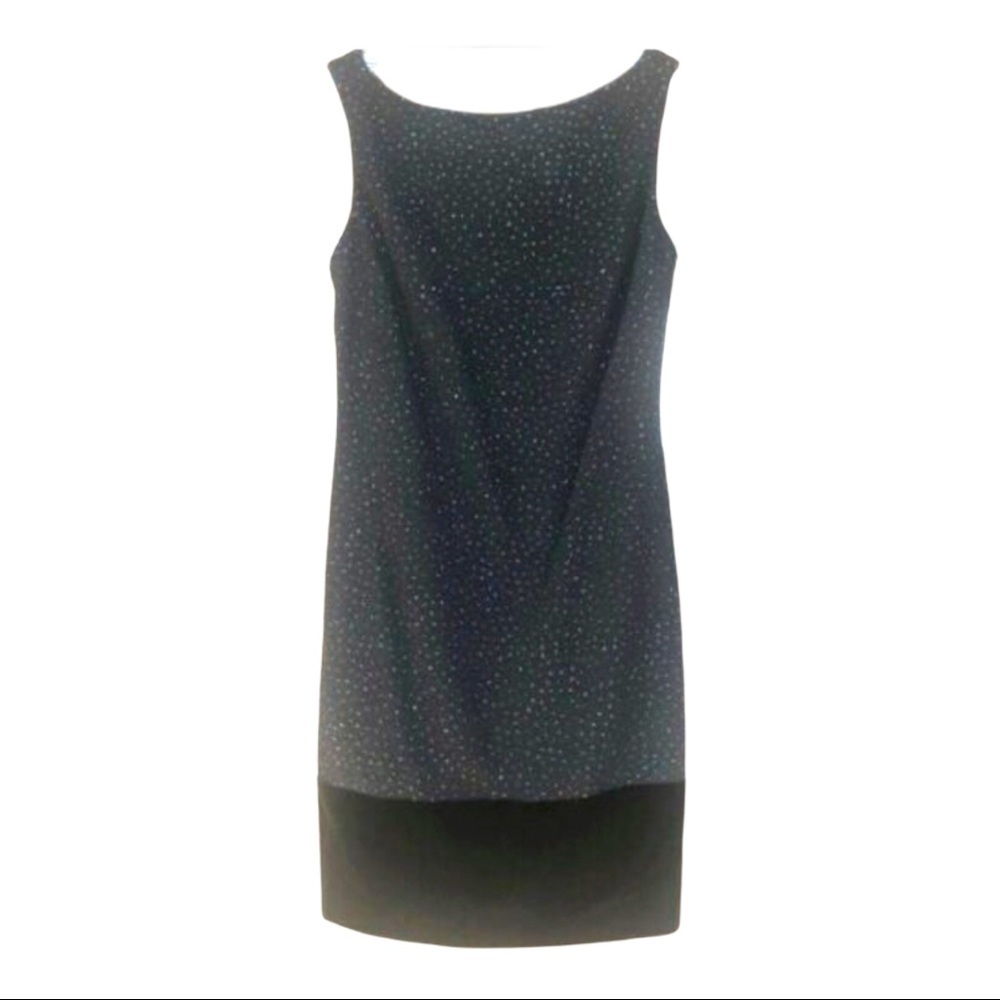 DW3 Black Dress w/ Velvet Bottm Glitter Size 6  NWT